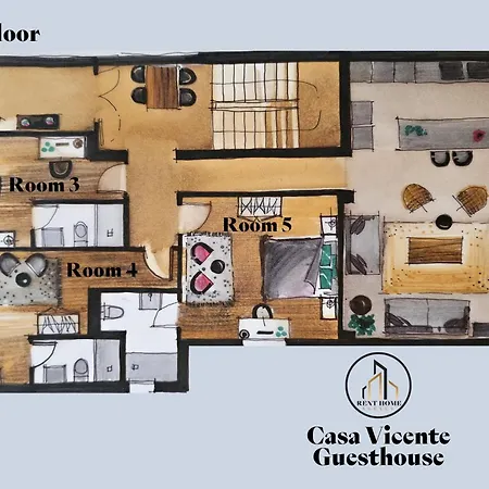 בית הארחה 7 Min From And Se-velha - Ac - Work Desk - 300mbs Wifi